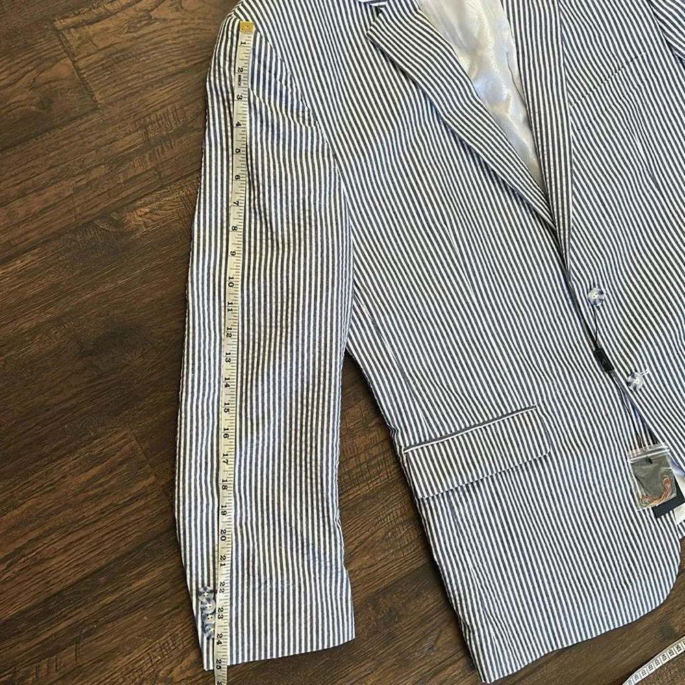 NWT Afazzy Seersucker 46R Blazer